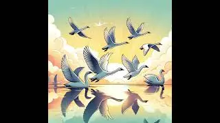 The swans should be illustrated in a bright and dynamic NFT style,  #chatgpt #prompt #music #tshirt