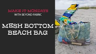 Mesh Bottom Beach Bag