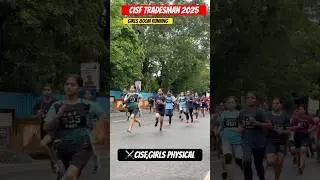 CISF Tradesman, девушки, физкультура 2025 CISF running2025 Ranchi#shorts #cisftradesman #running ...
