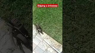 Edging a driveway
