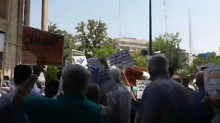 Large protest rally in Tehran