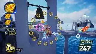 The insane luck I get (Race Park Super items mode)