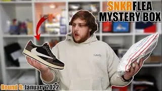 $40 TRAVIS SCOTT LOWS?! | SNKRFLEA Mystery Blowout Box (Round 9: January 2022)