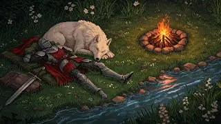 The night is kind... rest beside the loyal wolf