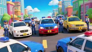 Counting Police Cars and Teams | Nursery Rhymes & Kids Songs