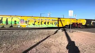 UP #7682 Lead&rsquo;s The MNYPU-31M Through Fontaine Crossing 9/1/2024.