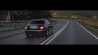 Wyprzedzanie na podw&oacute;jnej ciągłej Rover 75 KBC85682 Leksandrowa prohibited overtaking