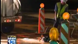 Pipe break shuts Carlisle traffic lanes