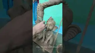 A aai dev bappa aale | Ganpati Bappa making #trending #shortvideo #viralsong #ganesh