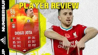FANTASTIC FOWARD! 😍 86 NUMBERS UP DIOGO JOTA PLAYER REVIEW! FIFA 22 ULTIMATE TEAM