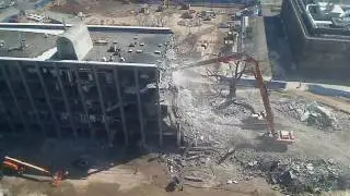 Time-lapse video of the demolition of Yale's J.W. Gibbs Building.