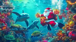 Santa&rsquo;s Underwater Wonderland 🎄 Relaxing Christmas Music with Jingle Bells & Ocean Magic