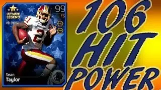 MUT 25 SEAN TAYLOR 106 HIT POWER WALTER PAYTON 100 EVERYTHING?!?!