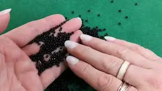 Black  Glass Seed Beads Approx 2mm Pack Of 2000+