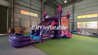 Commercial Grade Pvc Bouncy Castle Outdoor Bounce House with Slide and Pool GMY Inflatables