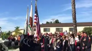 National City's War Memorial Rededication - NCPD Color Guard