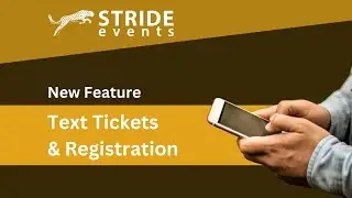 Turn on Texting for Tickets & Registration