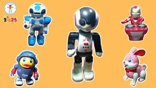 Repair five toys: Dance robot, rabbit, fighting robots, duck dance, DJ iron man - sửa 5 m&oacute;n đồ chơi