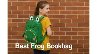 🐸 Naturally KIDS Frog Backpack, Frog Toys for Kids 3-5 | Best Frog Bookbag 🎒