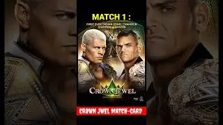WWE CROWN JEWEL 2024 MATCH CARD | #shorts