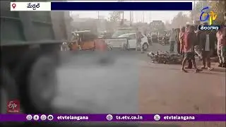 2 Dead in Medchal Road Accident | బైకును ఢీ కొన్న లారీ | ఇద్దరు మృతి