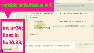 variables initialization in C(part 5).