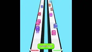 2048 cube run and merge