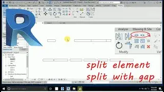 how to use split in revit