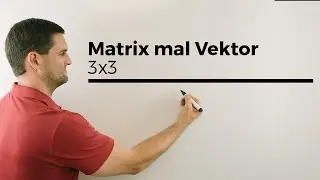 Matrix mal Vektor 3X3 mit Taschenrechner TEIL 1, Casio-fx, Mathenachhilfe online, Mathevideos