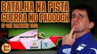 BATALHA na PISTA! GUERRA no PADDOCK! Senna VS Prost | FIA VS Eletrônica - GP Grã Bretanha 1993