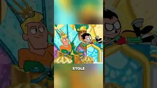 Robin's IDEA gets stolen by Aquaman! #reels #teentitansgo #funny #dc #cartoon #shorts