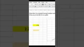 How🤷&zwj;♀️ to find Z value in Excel Quickly🤝using NORM.S.INV function✅️#shorts #exceltutorial