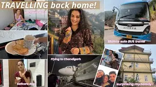 days in my life TRAVELLING BACK HOME 🏡! packing, flying, travelling by BUS 🚃& surprising my family!