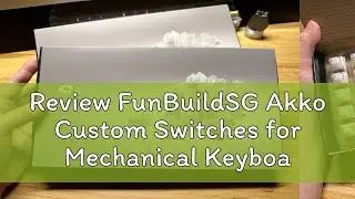 Review FunBuildSG Akko Custom Switches for Mechanical Keyboard ( Akko CS Jelly POM Cream V3 )