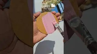 Trendy Desk Decor DIY | Tea Coaster Craft using cardboard.DIYcup mat #shorts #viral #diy #teacoaster