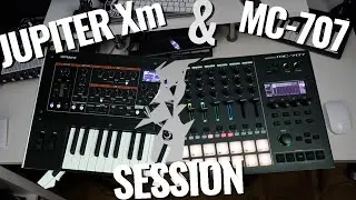 Roland Jupiter Xm and MC-707 - Beatmaking