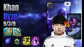 Khan Top Ryze vs Kennen lol KR solo rank Full Game 15.21 | 칸 라이즈 vs 케넨