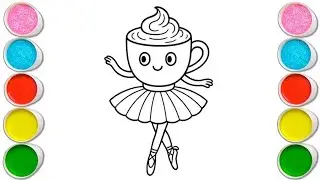 Ballerina Cappuccina Drawing, Painting & Coloring For Kids and Toddlers_ art