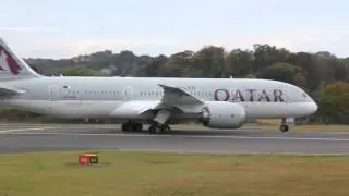 Qatar 787-8 Departing Edinburgh
