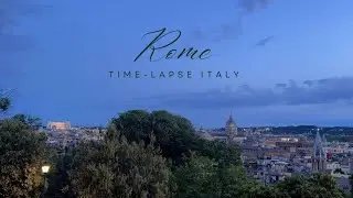 Rome Italy Blue Hour Time-lapse