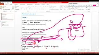 Parameterized cursor  used in pl/sql