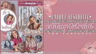 Unique Aesthetic Edit Tutorial |&bull;For fanpages&bull;| Manixcreations |#aesthetic #fanpage #edit