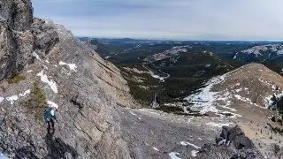 An Early Season Scramble of Winchester Ridge near the Ya Ha Tinda Ranch