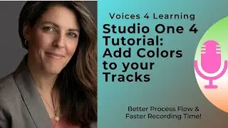 Studio One 4 Tutorial: How to Add Colors to Your Tracks