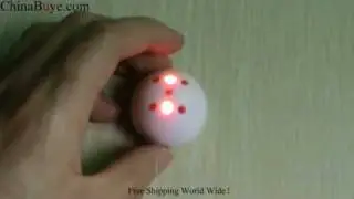 LED Flashlight Spaceship Shock Sensor Ball with Sound