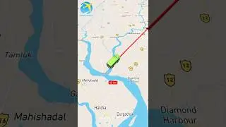 kolkata to digha travel map on Bus #shorts #youtubeshorts