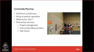 Webinar I: Predevelopment and Fundraising - Rural Design Webinar Series
