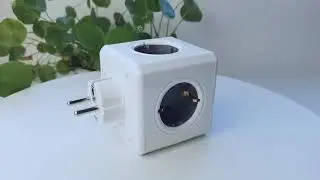 Allocacoc PowerCube EU Adapter Plug extension socket USB Power Strip 2 USB Ports 4 Outlets Multi Swi
