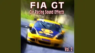 Fia Gt Race Car Starts up, Revs and Drives Away from the Pits Take 1