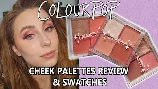 COLOURPOP CHEEK PALETTE, REVIEW, SWATCHES & TUTORIAL!!! | LOTTIE LOVES